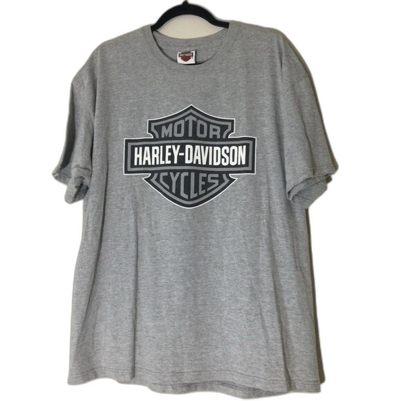 Harley-Davidson T-Shirt Men's Size XL Color Gray Seacoast NH Live Free or Die - Picture 1 of 11